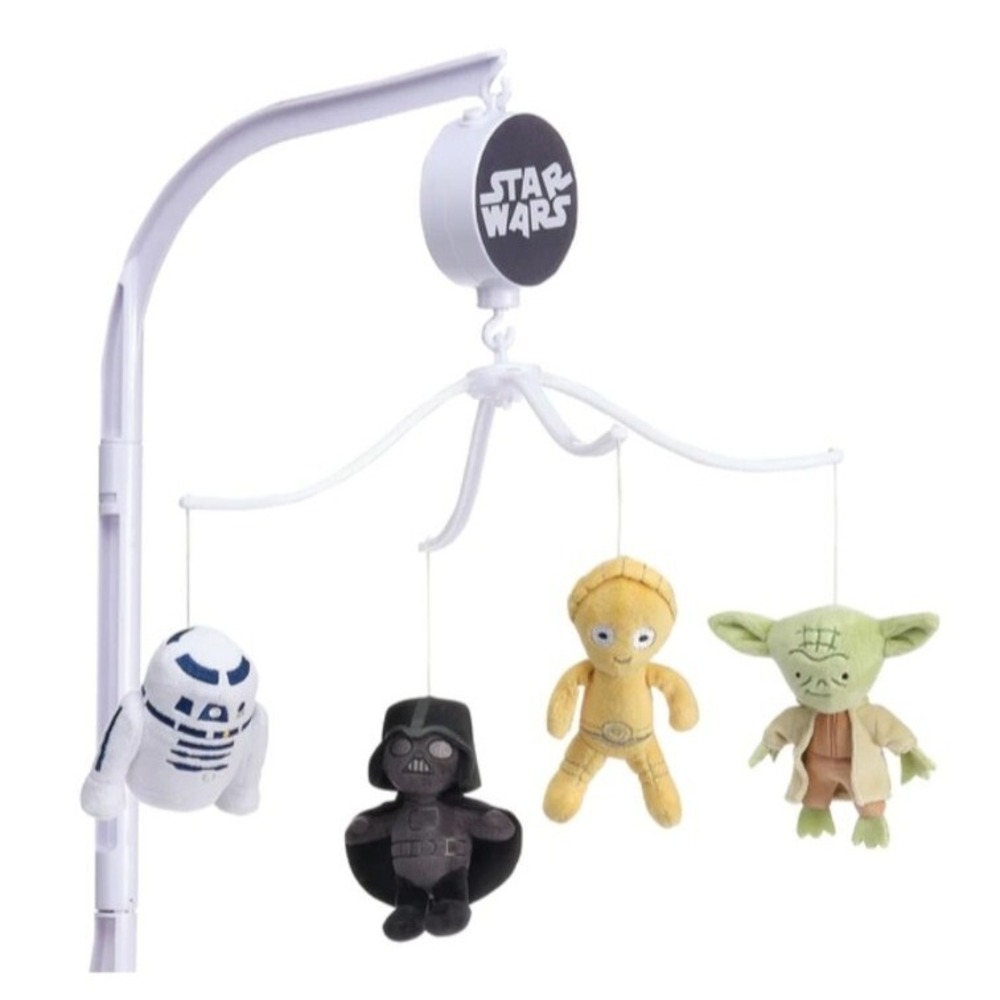 Lambs & Ivy Star Wars Classic - R2, C3PO,Yoda,Darth Vader - Musical Mobile, Baby